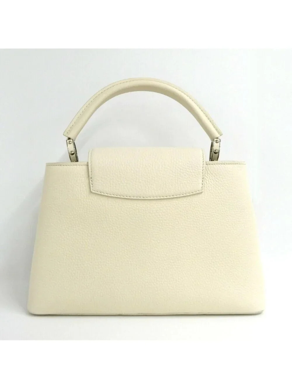 Louis Vuitton Capucines PM Flower Beads White Taurillon Leather Handbag 2-Way